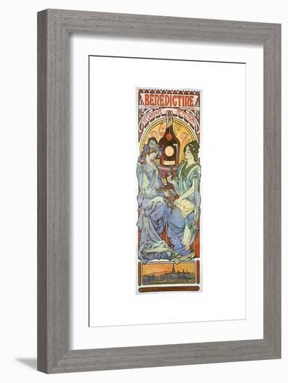 Benedictine-Alphonse Mucha-Framed Art Print