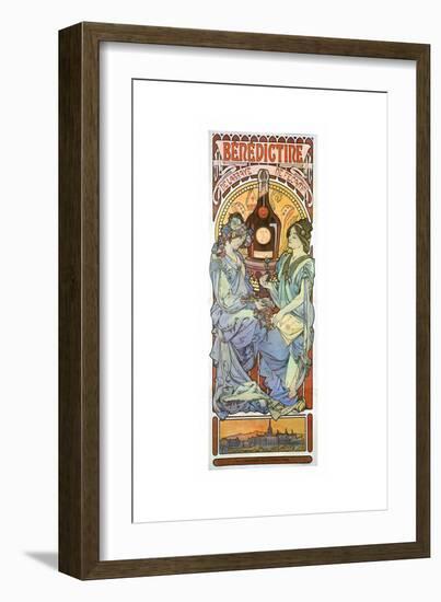 Benedictine-Alphonse Mucha-Framed Art Print