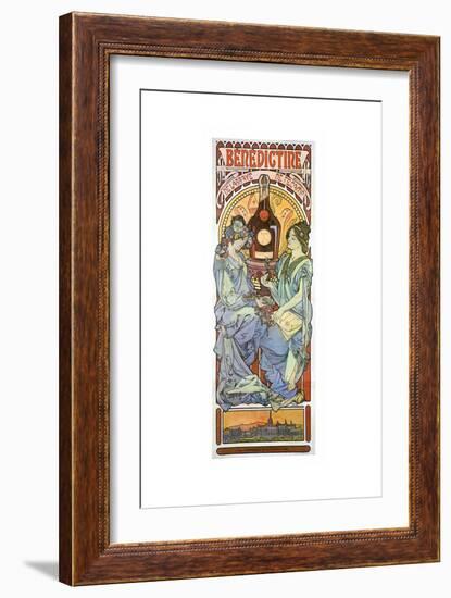 Benedictine-Alphonse Mucha-Framed Art Print