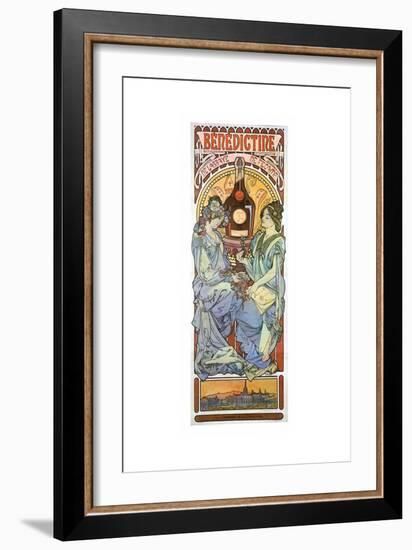 Benedictine-Alphonse Mucha-Framed Art Print