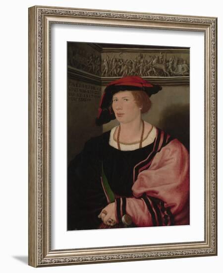 Benedikt von Hertenstein, 1517-Hans Holbein the Younger-Framed Giclee Print