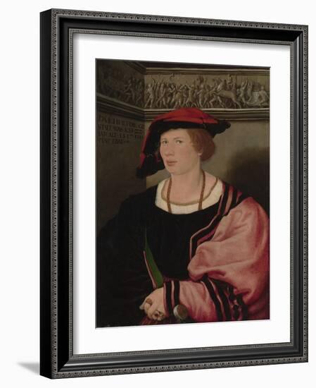 Benedikt von Hertenstein, 1517-Hans Holbein the Younger-Framed Giclee Print