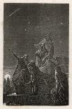 Astronomer-Priests of Chaldea Observe Stars from the Tower of Babylon-Benett-Framed Premium Giclee Print