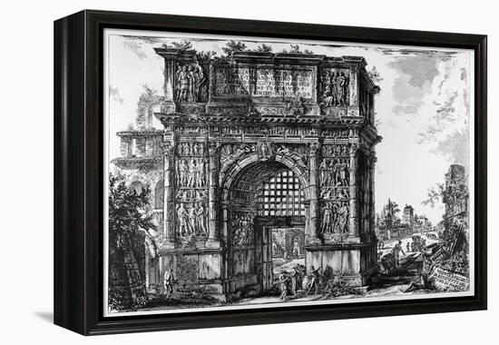 Benevento, Arch of Trajan, C.1747-78-Giovanni Battista Piranesi-Framed Premier Image Canvas