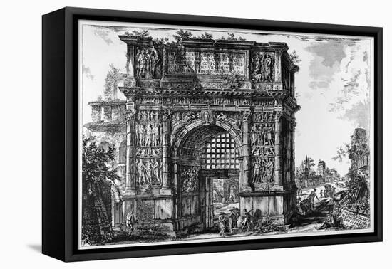 Benevento, Arch of Trajan, C.1747-78-Giovanni Battista Piranesi-Framed Premier Image Canvas