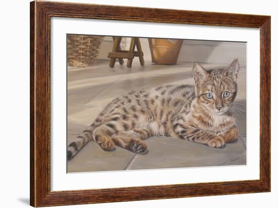 Bengal Kitten-Janet Pidoux-Framed Giclee Print