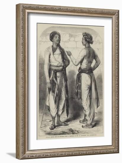 Bengal Sepoys Out of Uniform-William Carpenter-Framed Giclee Print