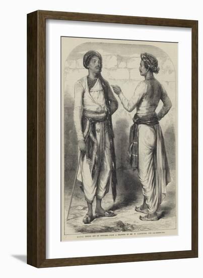 Bengal Sepoys Out of Uniform-William Carpenter-Framed Giclee Print