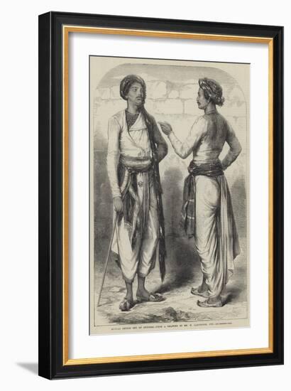 Bengal Sepoys Out of Uniform-William Carpenter-Framed Giclee Print