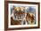 Bengal Tigers in a Zoo Enclosure-null-Framed Photo