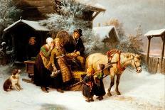 Leaving Home (Dalecarlian Scene), 1870-Bengt Nordenberg-Framed Giclee Print