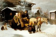 Leaving Home (Dalecarlian Scene), 1870-Bengt Nordenberg-Framed Giclee Print