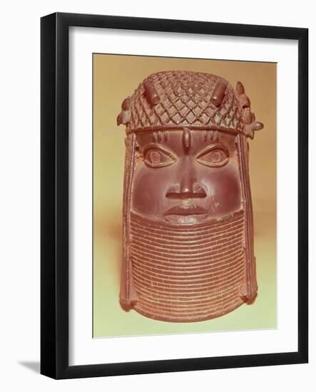 Benin Mask (Brass)-null-Framed Giclee Print