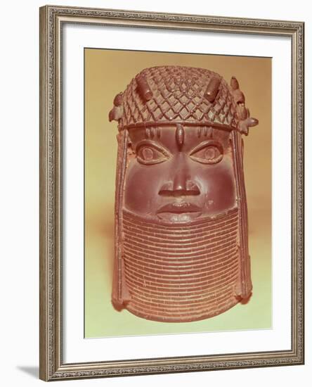 Benin Mask (Brass)-null-Framed Giclee Print