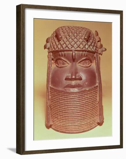 Benin Mask (Brass)-null-Framed Giclee Print