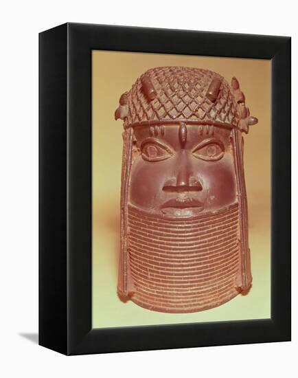 Benin Mask (Brass)-null-Framed Premier Image Canvas