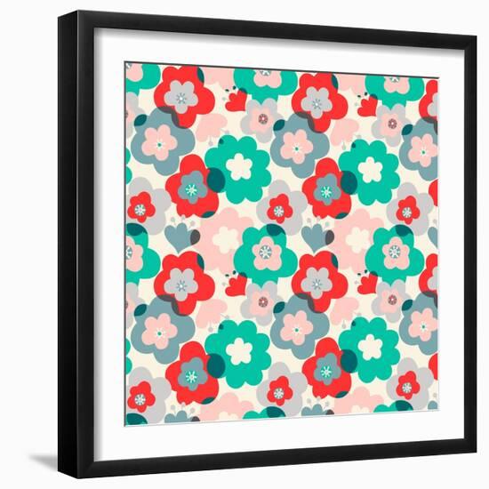 Benita Floral-null-Framed Giclee Print