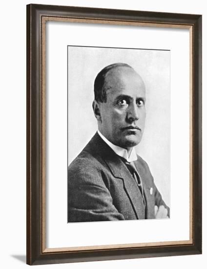 Benito Mussolini, Italian Fascist Dictator, C1930S-null-Framed Giclee Print