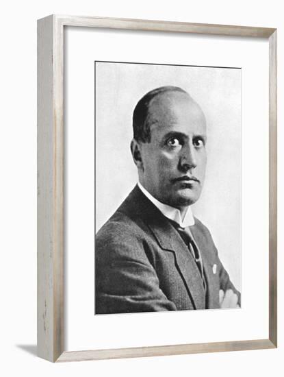 Benito Mussolini, Italian Fascist Dictator, C1930S-null-Framed Giclee Print