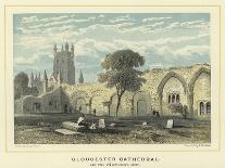 Hereford Cathedral, South West View with Cloisters-Benjamin Baud-Giclee Print