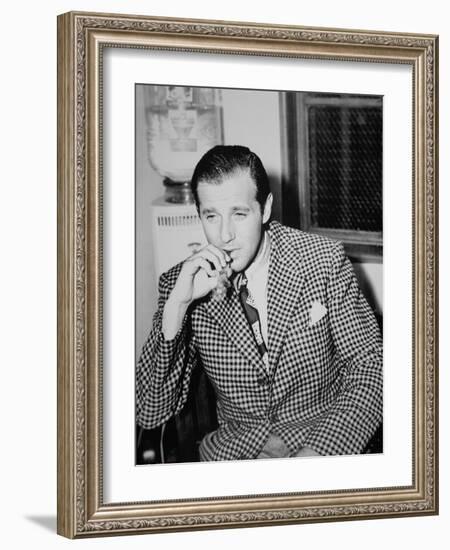 Benjamin 'Bugsy' Siegel (B/W Photo)-American Photographer-Framed Giclee Print