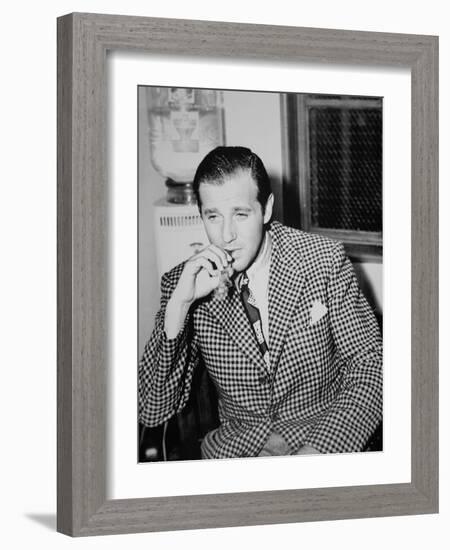 Benjamin 'Bugsy' Siegel (B/W Photo)-American Photographer-Framed Giclee Print