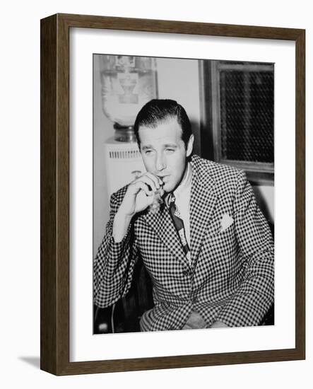 Benjamin 'Bugsy' Siegel (B/W Photo)-American Photographer-Framed Giclee Print