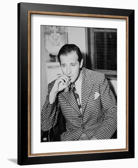 Benjamin 'Bugsy' Siegel (B/W Photo)-American Photographer-Framed Giclee Print