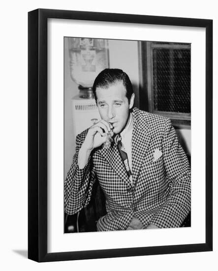 Benjamin 'Bugsy' Siegel (B/W Photo)-American Photographer-Framed Giclee Print