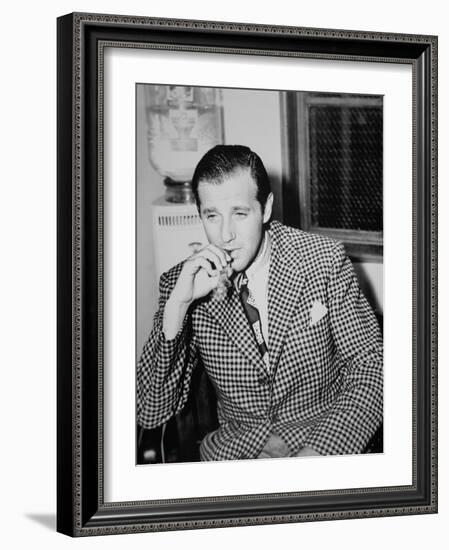 Benjamin 'Bugsy' Siegel (B/W Photo)-American Photographer-Framed Giclee Print