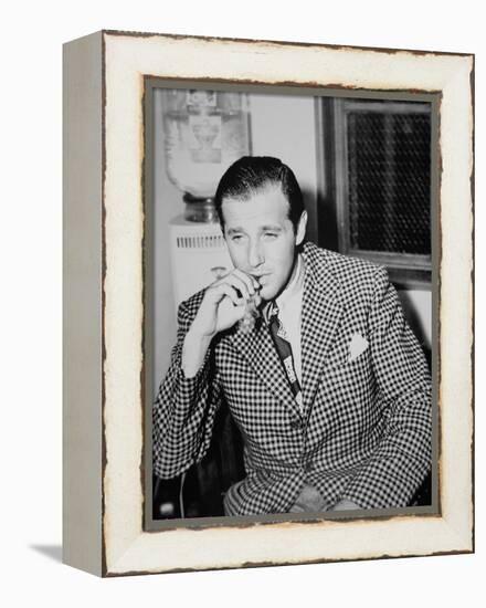 Benjamin 'Bugsy' Siegel (B/W Photo)-American Photographer-Framed Premier Image Canvas