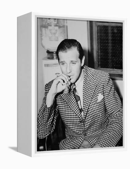 Benjamin 'Bugsy' Siegel (B/W Photo)-American Photographer-Framed Premier Image Canvas