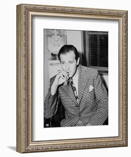 Benjamin 'Bugsy' Siegel (B/W Photo)-American Photographer-Framed Giclee Print