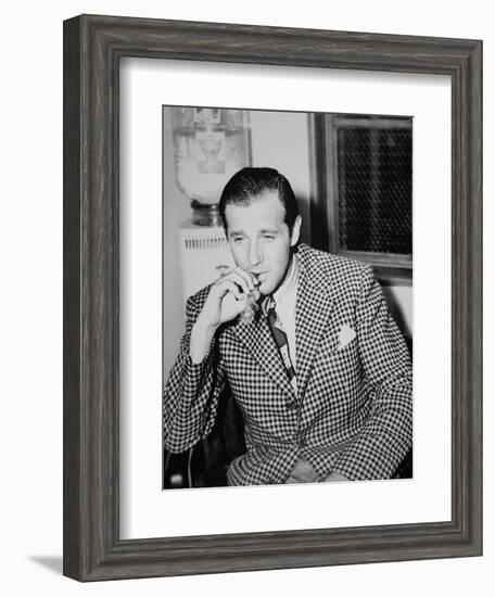 Benjamin 'Bugsy' Siegel (B/W Photo)-American Photographer-Framed Giclee Print