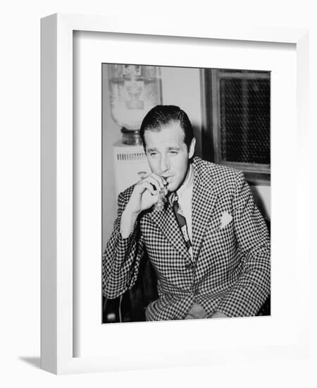 Benjamin 'Bugsy' Siegel (B/W Photo)-American Photographer-Framed Giclee Print