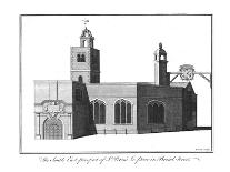 'The South East Prospect of St.Peter's Le Poor in Broad Street.', c1756-Benjamin Cole-Giclee Print