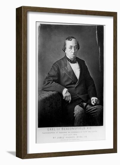 Benjamin Disraeli, 1st Earl of Beaconsfield (1804-188), British Conservative Statesman, 1878-Cornelius Jabez Hughes-Framed Giclee Print