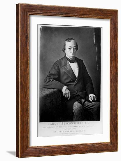 Benjamin Disraeli, 1st Earl of Beaconsfield (1804-188), British Conservative Statesman, 1878-Cornelius Jabez Hughes-Framed Giclee Print