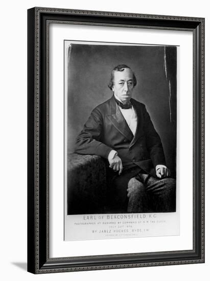 Benjamin Disraeli, 1st Earl of Beaconsfield (1804-188), British Conservative Statesman, 1878-Cornelius Jabez Hughes-Framed Giclee Print