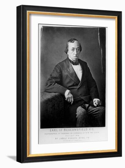 Benjamin Disraeli, 1st Earl of Beaconsfield (1804-188), British Conservative Statesman, 1878-Cornelius Jabez Hughes-Framed Giclee Print