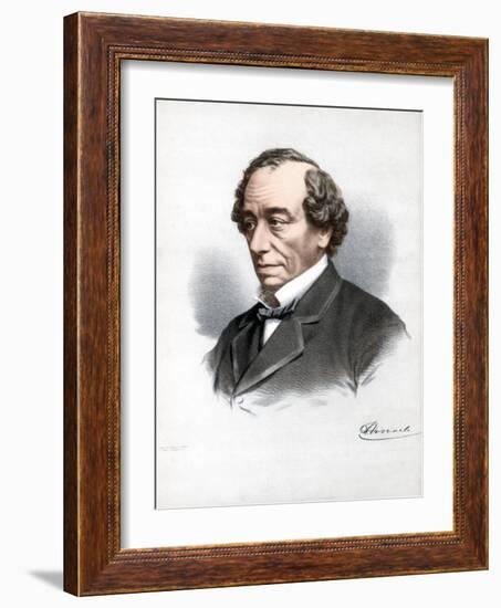 Benjamin Disraeli, 1st Earl of Beaconsfield, British Conservative Statesman, C1890-Petter & Galpin Cassell-Framed Giclee Print