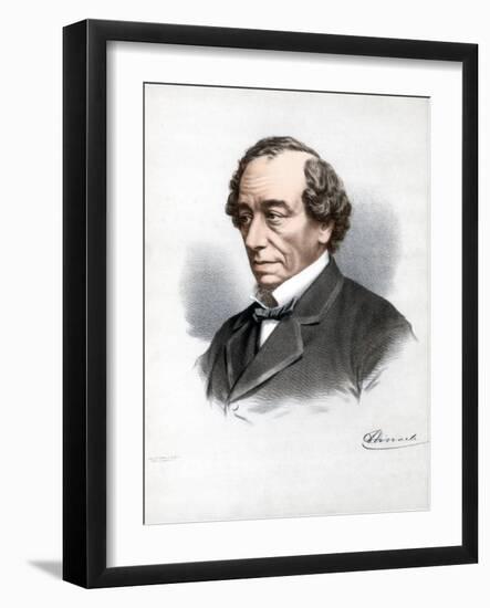 Benjamin Disraeli, 1st Earl of Beaconsfield, British Conservative Statesman, C1890-Petter & Galpin Cassell-Framed Giclee Print