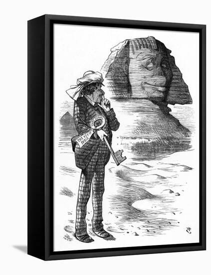 Benjamin Disraeli Buys Suez Canal Shares-John Tenniel-Framed Stretched Canvas