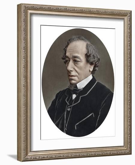 Benjamin Disraeli, Earl of Beaconsfield, British Conservative Prime Minister, 1881-Lock & Whitfield-Framed Giclee Print