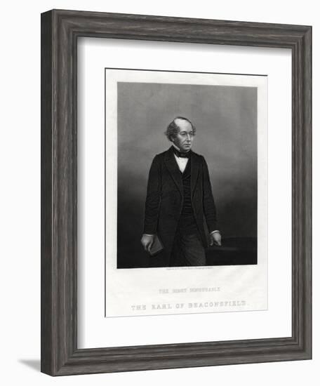 Benjamin Disraeli, Earl of Beaconsfield, Prime Minister, 1880-DJ Pound-Framed Giclee Print