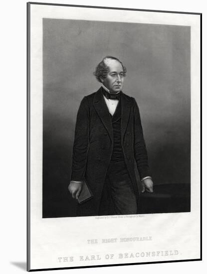 Benjamin Disraeli, Earl of Beaconsfield, Prime Minister, 1880-DJ Pound-Mounted Giclee Print