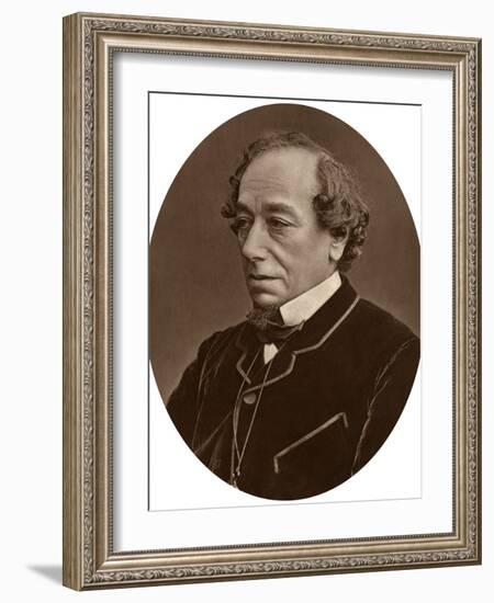 Benjamin Disraeli, Earl of Beaconsfield, Prime Minister, 1881-null-Framed Photographic Print