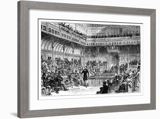 Benjamin Disraeli Introducing His Reform Bill in the House of Commons, C1867-null-Framed Giclee Print