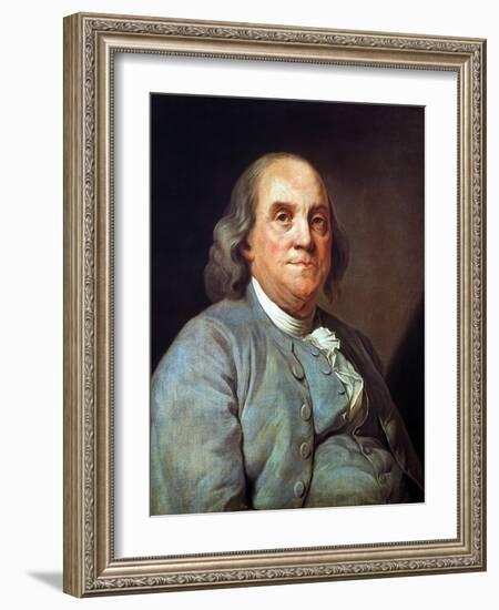 Benjamin Franklin (1706-1790)-Joseph Siffred Duplessis-Framed Giclee Print