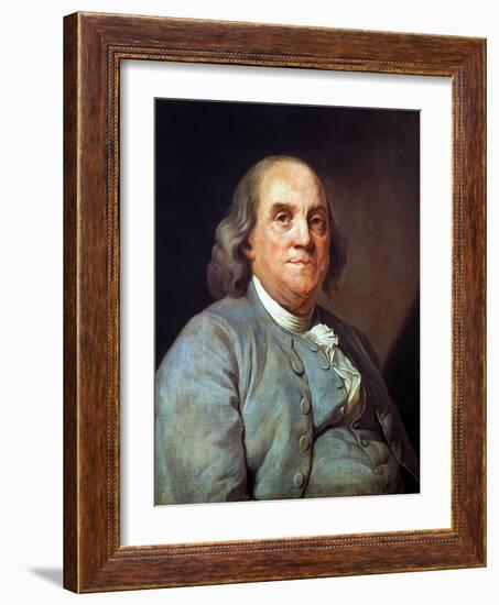 Benjamin Franklin (1706-1790)-Joseph Siffred Duplessis-Framed Giclee Print